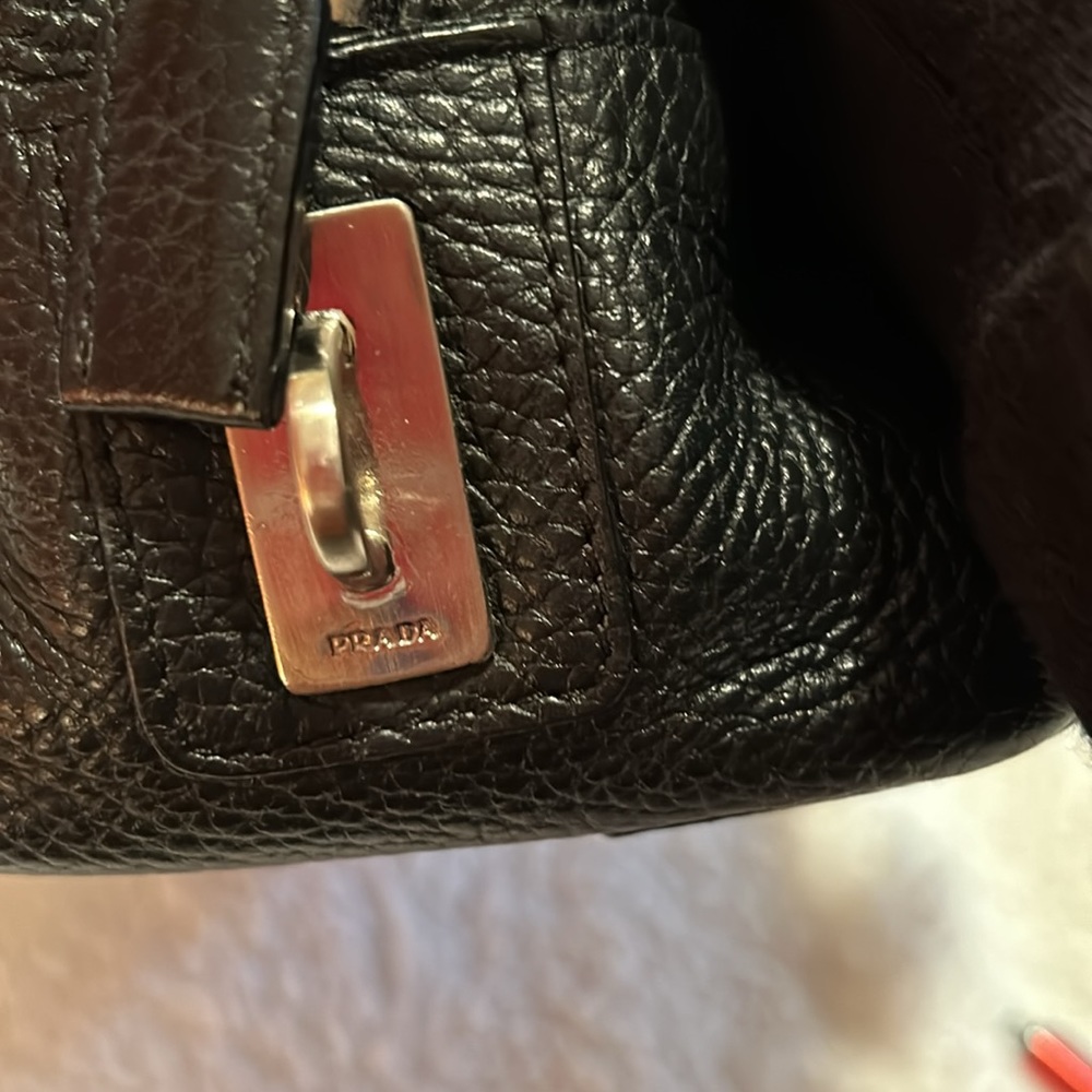 Authentic PRADA Tessuto Print Bowler Bag - Picture 8 of 13